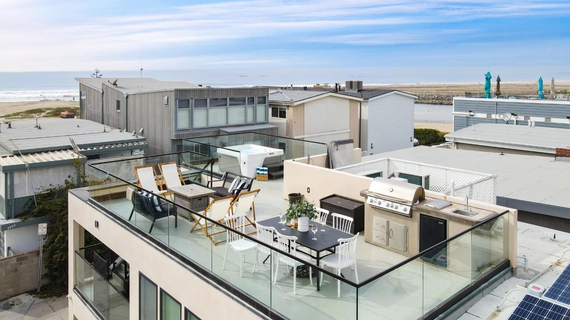 Velvet Sand I By Avantstay Steps To Newport Beach Private Rooftop W Outdoor Kitchen Hot Tub Exterior foto